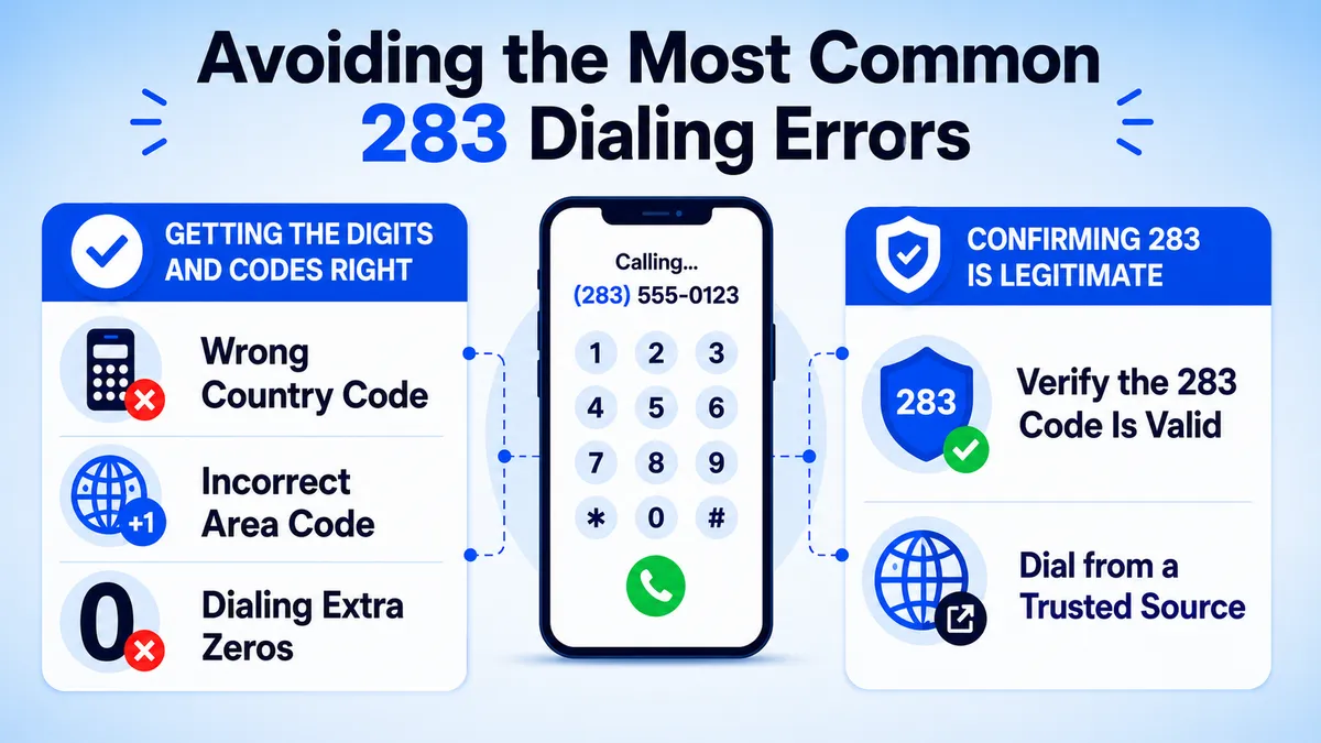 283 dialing errors