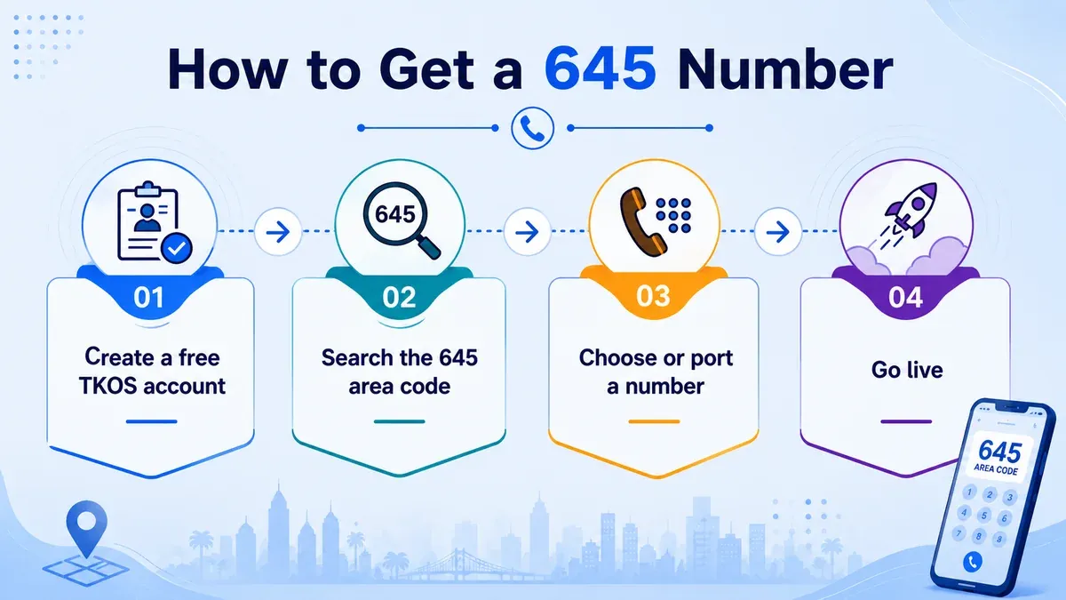 get 645 area code