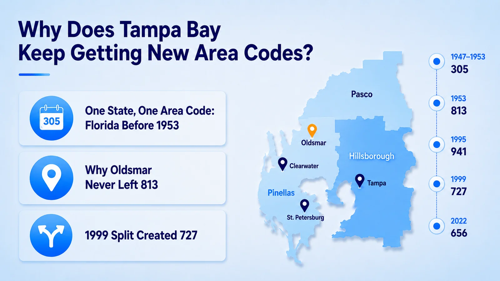tampa bay area codes