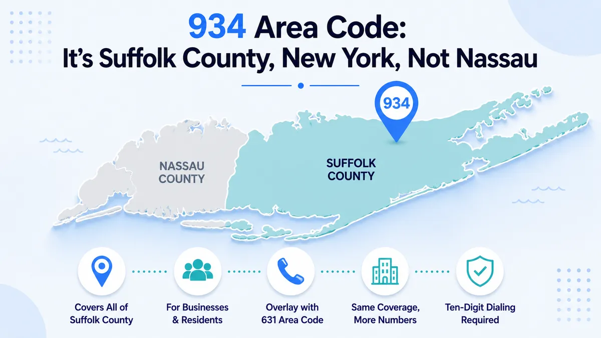 934 area code