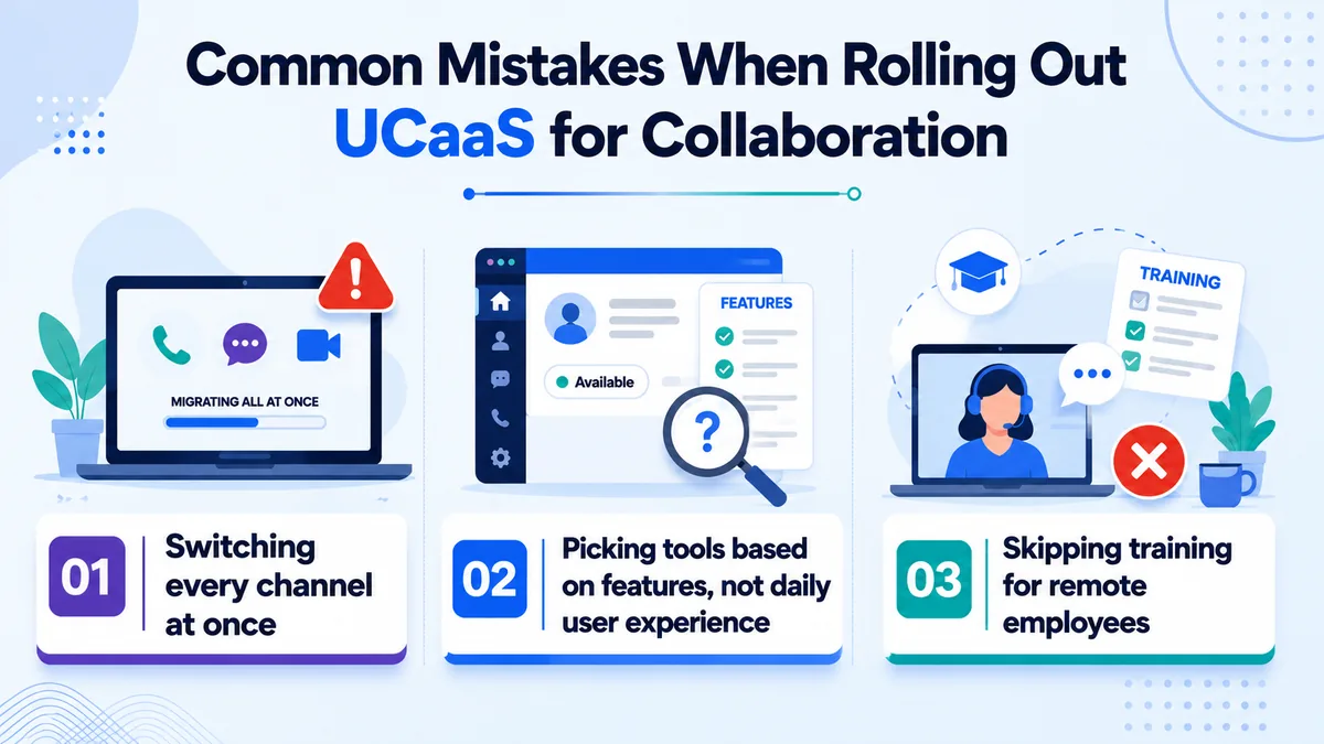Common mistakes when rolling out UCaaS for collaboration