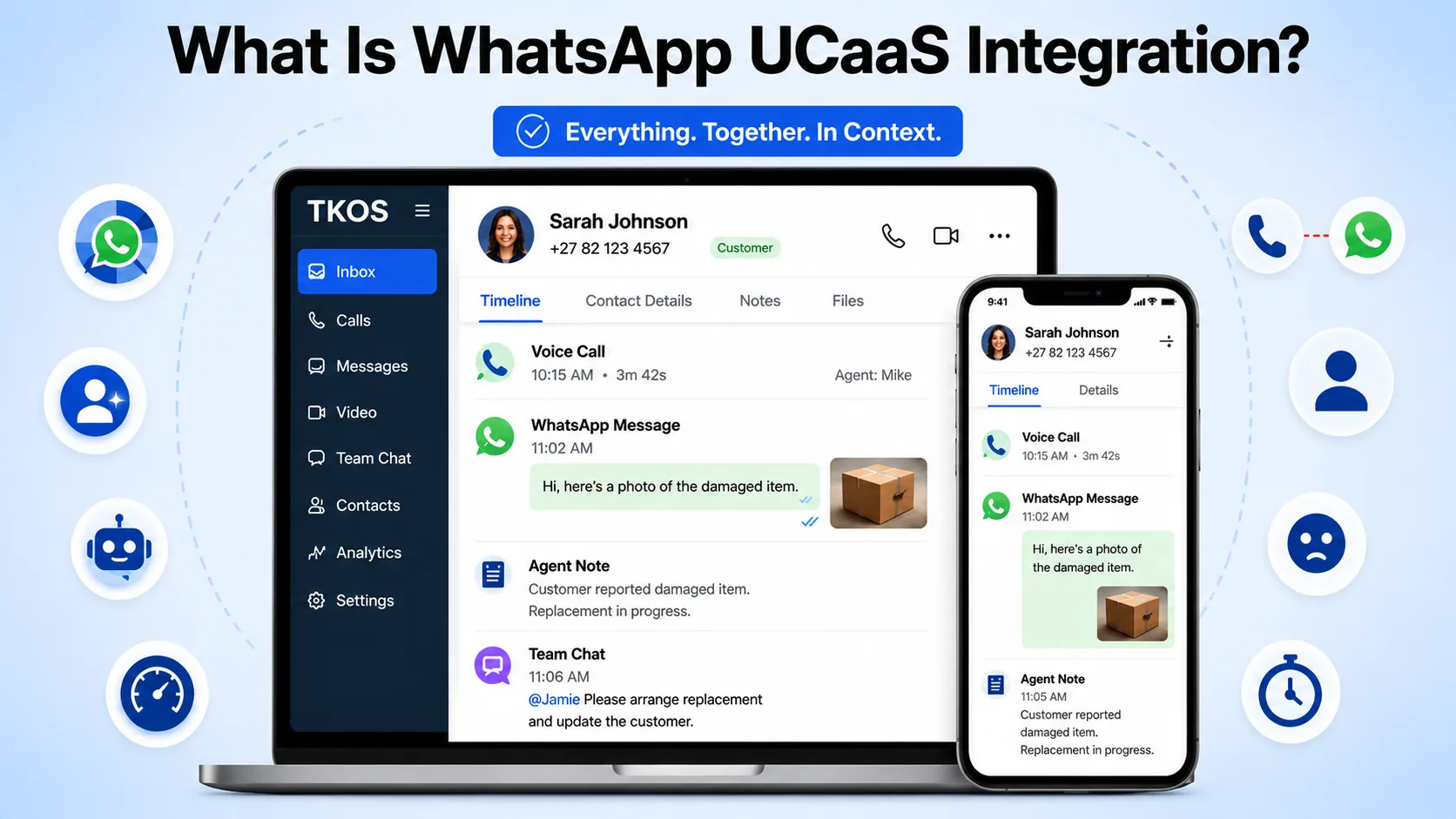 What is WhatsApp UCaaS integration