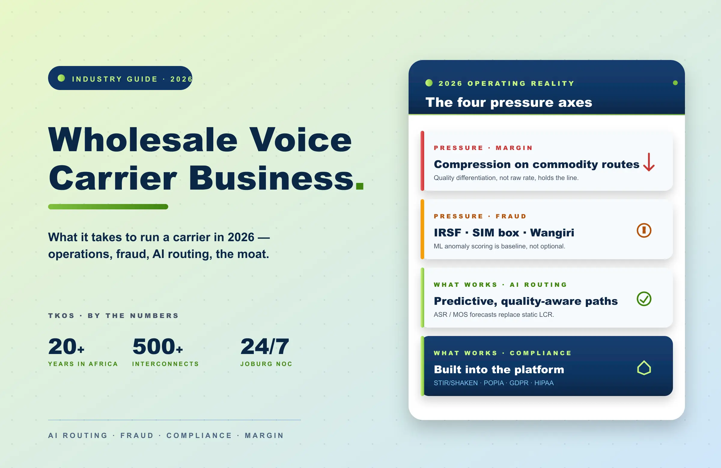 Wholesale voice carrier