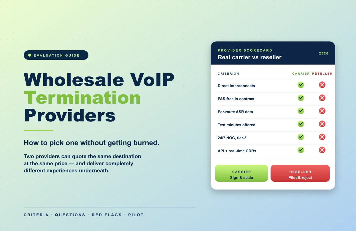 Termination provider guide