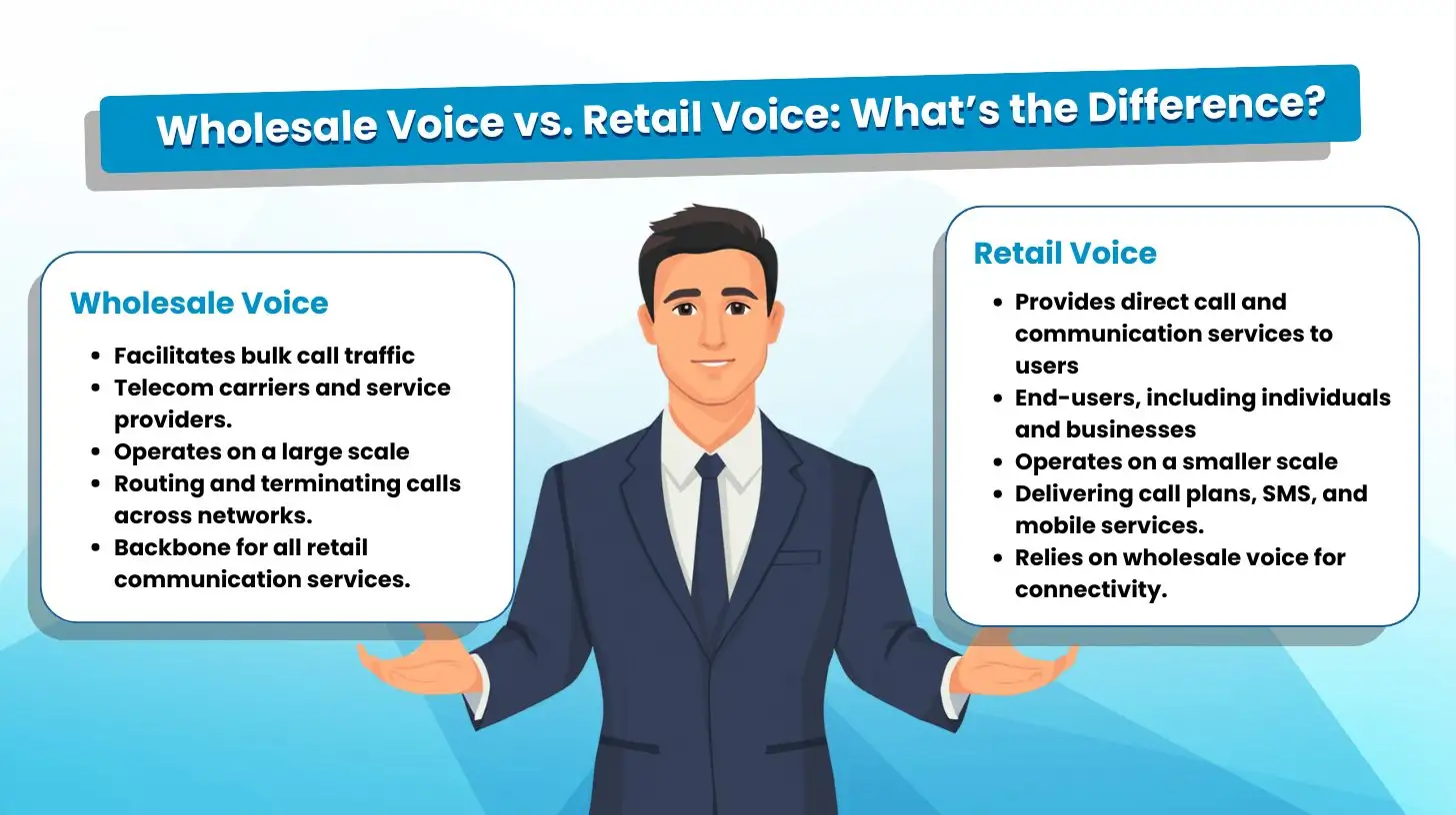 Wholesale Voice vs. Retail Voice: What’s the Difference?