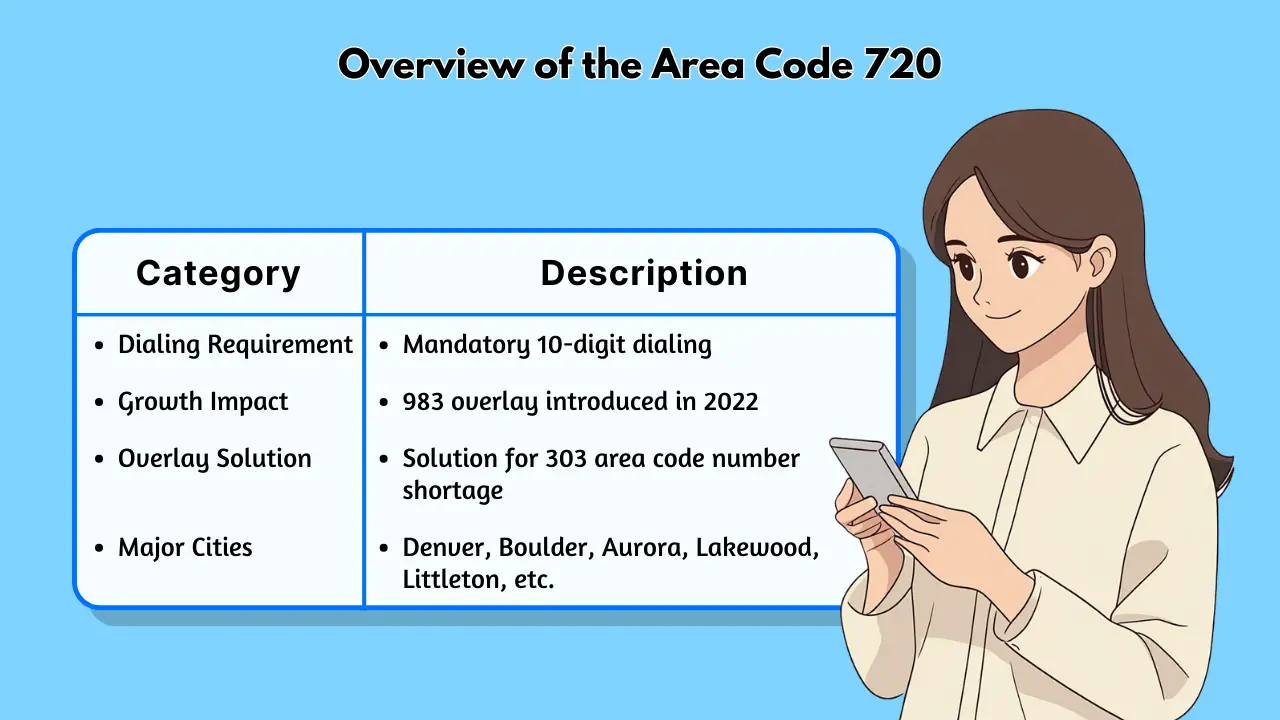 Overview of the Area Code 720