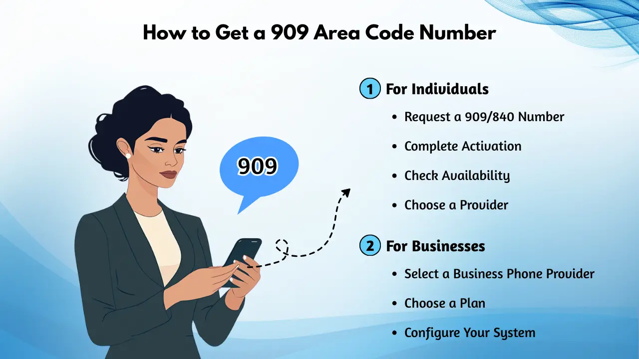 How to Get a 909 Area Code Number